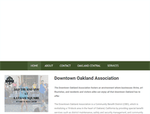 Tablet Screenshot of downtownoakland.org